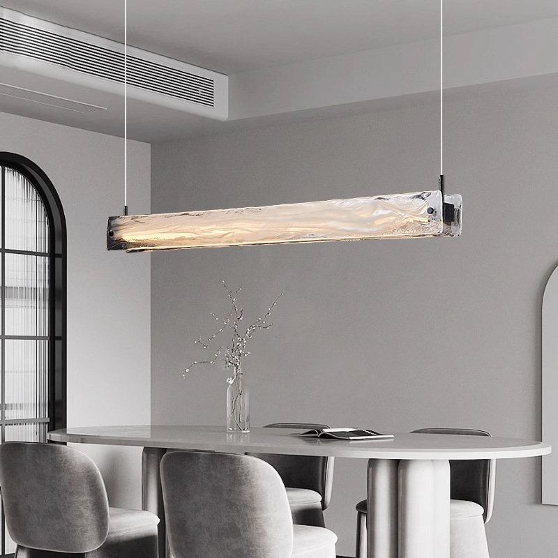 Frosted Glass Chandelier Luxury Quicksand Glass Lampshade Suitable for Bar Dining Living Room Hotel