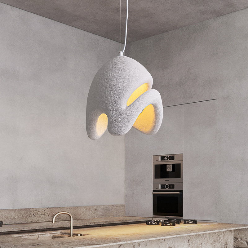 Modern Japanese Wabi Sabi Chandelier for Restaurant Dining Table Bedroom and Hotel Simple Designer Bedside and Bar Lighting