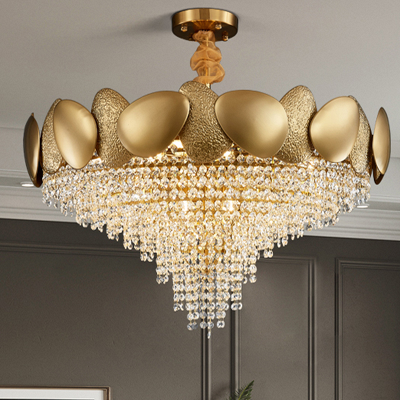 Modern Luxury Living Room Hotel Crystal Ceiling Lighting Lights Led Chandelier