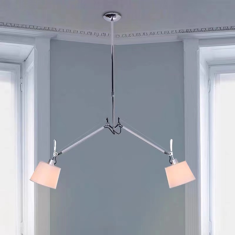 Creative Metal Living Room Bedside Hanging Light Double Head Led Recessed Drop Celling Light