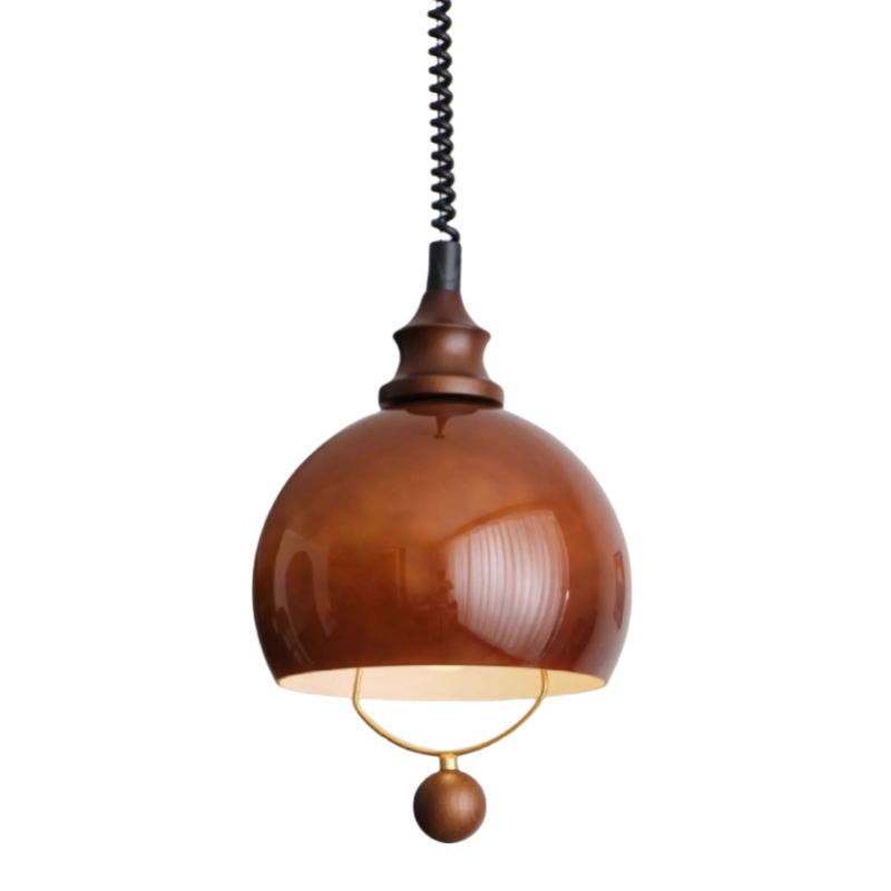 American Creative Design Dinning Room Kitchen Island Glass Lamp Bedroom Loft Vintage Glass Lantern LED Pendant Light