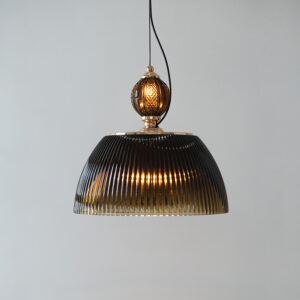 American retro green dining room chandelier bedroom lighting glass decorative pendant light SSM-3634 image 1