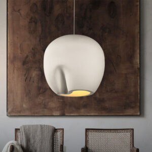 Modern Wabi Sabi Kitchen Dinning Hanging Lamp Pendant Lamp Fixtures Lighting Ceiling Oval Bean Resin Chandeliers Pendant Lights SSM-0051 image 1