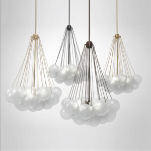 Indoor Pendant Lighting Golden Acrylic Modern Luxury Pendant Lamp Living Room Hotel Decor Glass Pendant Light Kitchen SSM-9726 image 1