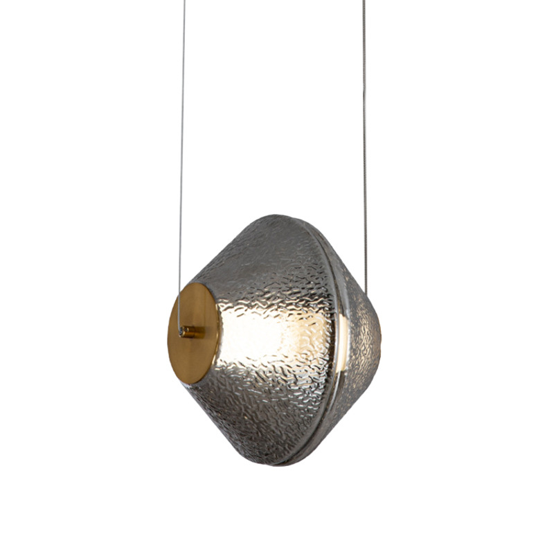 Postmodern glass living room chandelier study bedroom designer atmosphere exhibition room bedside lamp