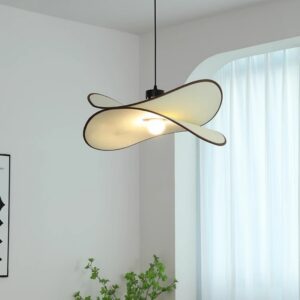 French Cream Wind Bedroom Study Dining Room Home Stay Fabric Full Spectrum Chandelier SSM-9855 image 1