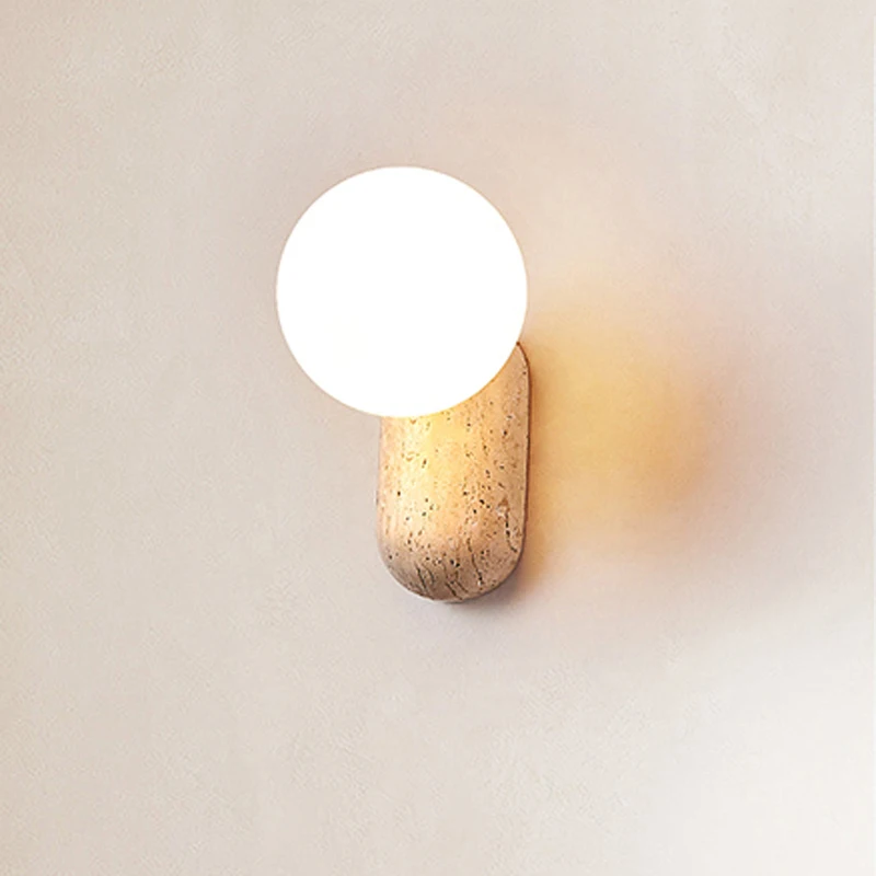 Cream Style Bedroom Bedside Led Wall Lamp Nordic Minimalist Staircase Bathroom Japanese Design Sense Retro Sconce Corridor Light