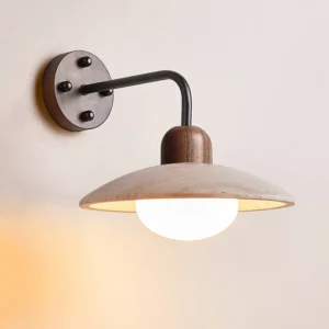 Creative Designer Soft Decoration Wall Lamp Nordic Minimalist Japanese Wabi Sabi Bedroom Bedside Ambient Led Lighting Fixture SSM-2247 image 1