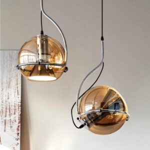 Modern Design Bauhaus Single Hanging Lamp For Hotel Nordic Decoration Adjustable LED Glass Ball Pendant Light SSM-3618 image 1