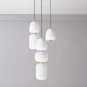 Modern simple style bar clothing shop restaurant living room bedroom bedside glass chandelier SSM-3637 image 1