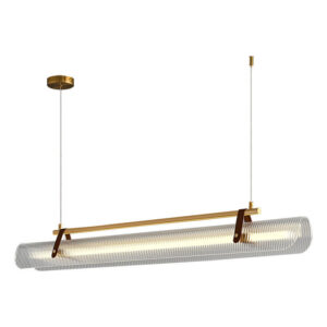 Modern Designer Pendant Light Simple Minimalist Office Leather Long Chandelier for Kitchen Island Office Restaurant Dining Bar SSM-3025 image 1