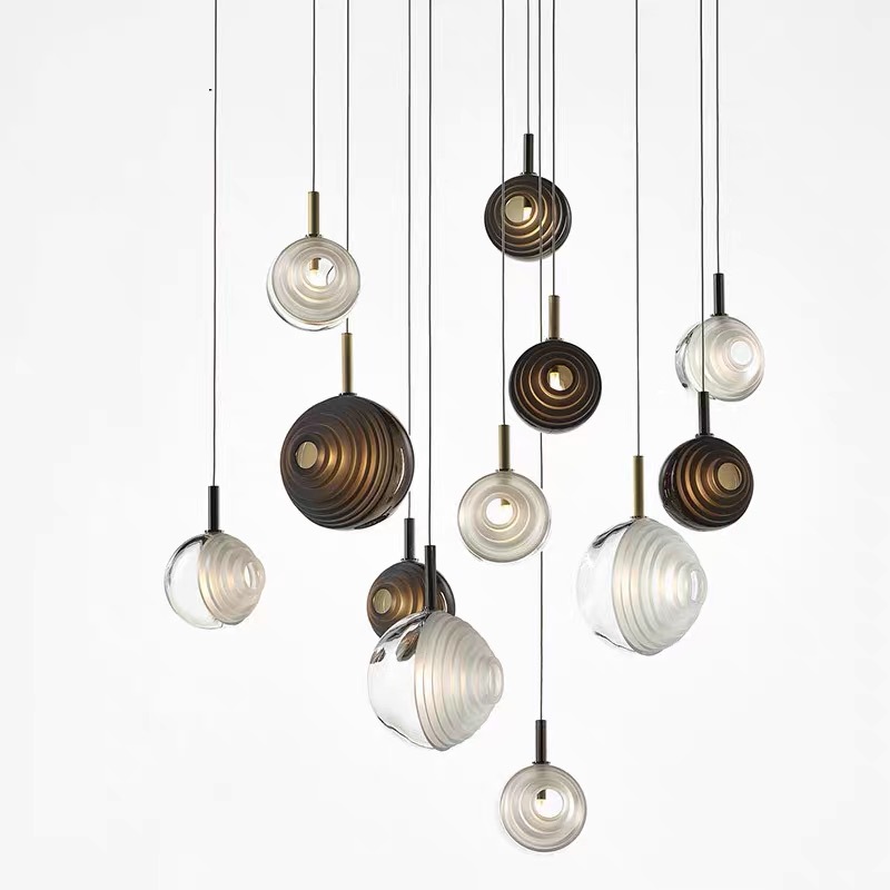 Living room high ceilings suspension pendant light weddings decorative nordic modern design murano glass chandelier