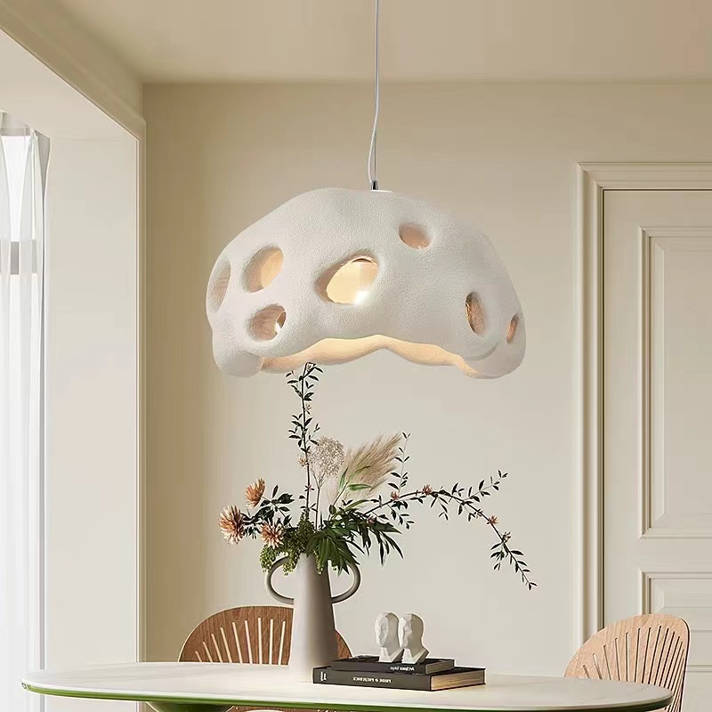Modern Nordic LED Wabi Sabi Chandelier for Indoor Home Bedroom Living Room Dining Room and Bar with 3000K Color Temperature