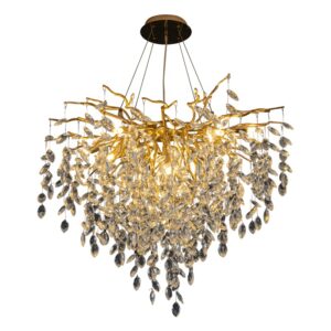 Modern simple villa dining room creative branch luxury crystal lamp chandelier SSM-6042 image 1