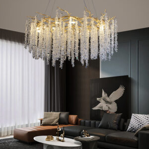 Nordic K9 Crystal Branch Chandelier Pendants for Kitchen SSM-6046 image 1