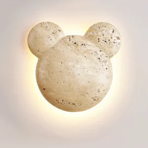 Modern Cream Style Creative Bear Wall Lamp Bedroom Bedside Boys and Girls Room Background Wall Decoration Atmosphere Light SSM-2245 image 1