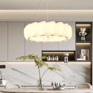 Modern Luxury Shell Chandelier Nordic Living Room Bedroom Dining Room Aluminum Round Ring Chandelier Light SSM-3013 image 1