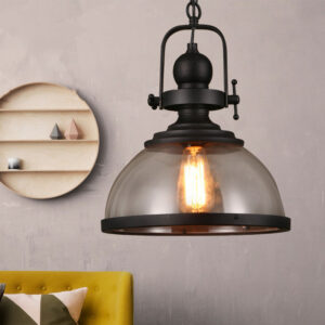 Crafted Black Amber Lights Vintage Chandelier Lighting Bowl Glass Pendant Light SSM-3037-01 image 1