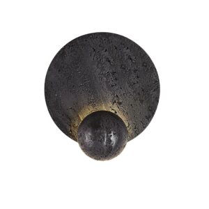 Black Travertine Wall Light Home Apartment Hotel Restaurant Living Room Decor Stone Sconce for Bedside Corridor SSM-2236 image 1