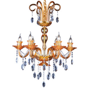 European modern crystal chandelier home lighting banquet hall living room bedroom small gold glass crystal pendant lighting SSM-9040 image 1
