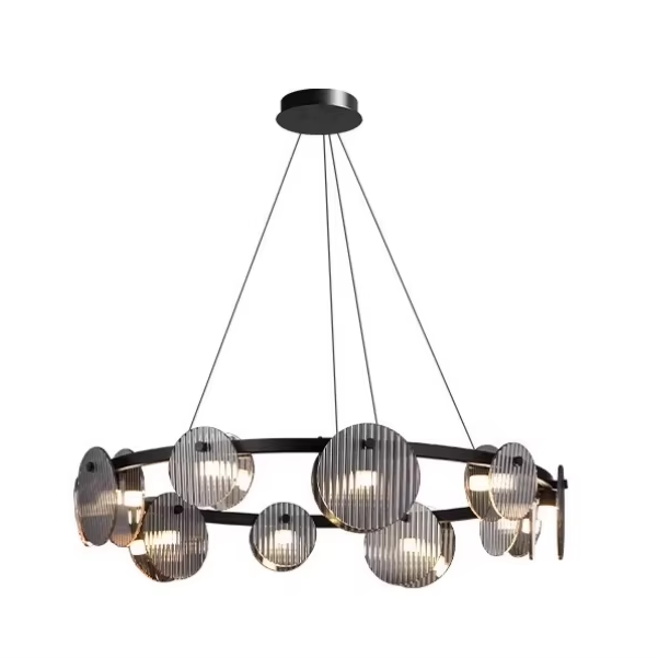 Italian Modern Nordic Crystal Chandelier Simple Minimalist Design High Class Glass Lamp Lighting for Living Room Bedroom
