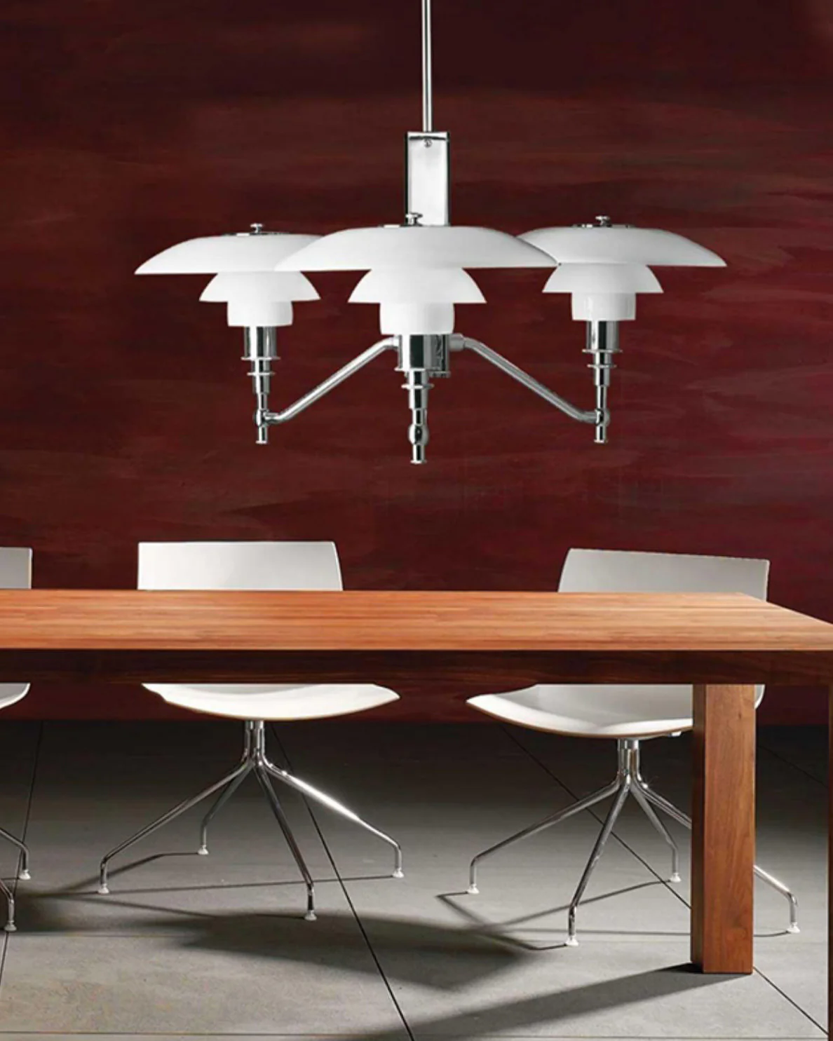 Mid century Modern Design Luxurious Milk Glass Shade Bathroom Kitchen Chandelier