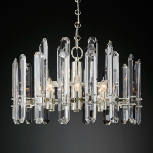 Modern luxurious stainless steel luxury crystal chandelier SSM-0026 image 1