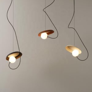 Modern Nordic Design Metal Art Hanging Lamp Home Decoration Led Round Chandelier Pendant Lights SSM-9885 image 1