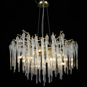 High Quality Gold Chandelier Ceiling Lamp Indoor Home Living Room Tree Branch Pendant Light SSM-6009 image 1