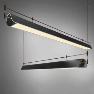 Designer Restaurant Island Bar Counter Chandelier Sales Department Exhibition Hall Art Atmosphere Soft Modern Minimalist Strip L SSM-8103 image 1
