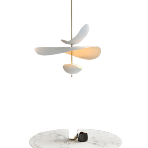 French Minimalist Restaurant Chandelier Nordic Modern Design Lamp Bar Table Creative Art Flower Bedroom Chandelier SSM-9853 image 1