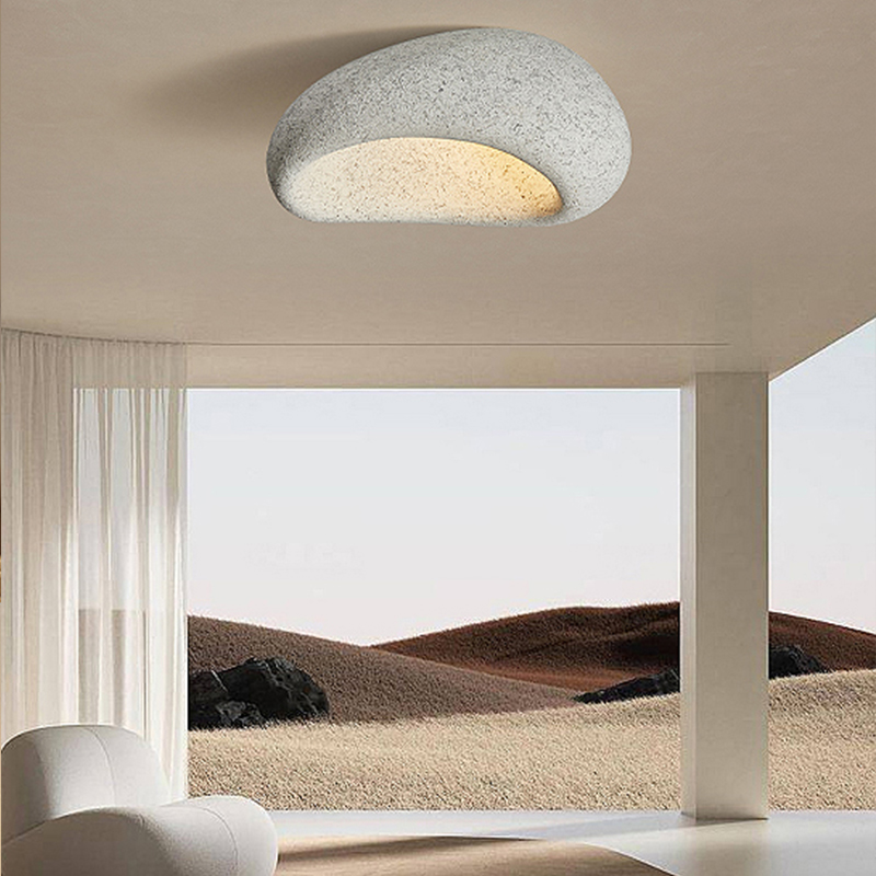 Nordic Minimalist Wabi Sabi Style Led Ceiling Lamps Chandelier Lustre Living Room Dining Room Home Decor Bedroom Lights Fixture