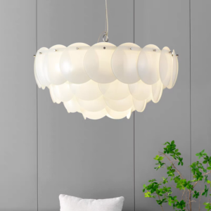 Modern Simple Medieval Design Living Room Pendant Light Nordic Bedroom Chandelier Homestay Petal Pendant Light for Interior SSM-3036-02 image 1