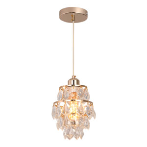 Hanging Pendant Lamp K9 Crystal Light Kitchen Island Decoration Modern Gold Crystal Led Pendant Light for Dining Living Room SSM-9216 image 1