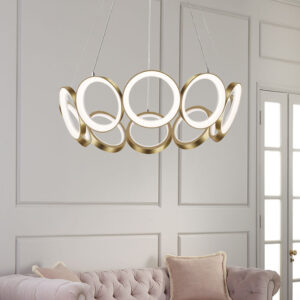 Light Luxury Living Room Lamp Modern Golden Led Ceiling Lamp Nordic Home Decoration Lighting SSM-8089 image 1