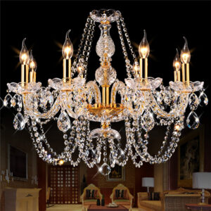European Luxury Crystal Pendent Lamp Living Room Restaurant Bedroom Villa Hotel Clothing Store Beauty Salon Chandelier SSM-3002-02 image 1