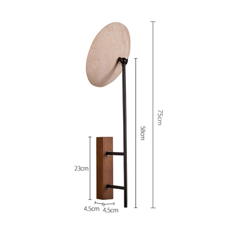 Wabi Sabi Designer Creative Studio Natural Stone Decorative Wall Lamp Japanese Minimalist Home Bedroom Staircase LED Sconce Lamp