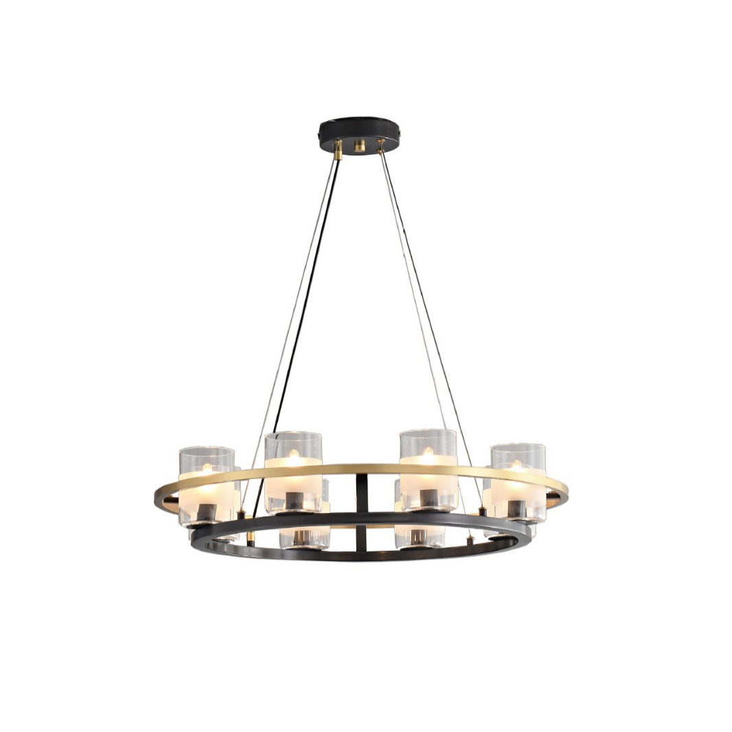 Nordic Simple Hotel Hall Chandelier Industrial Style Art Design Villa Glass Chandelier