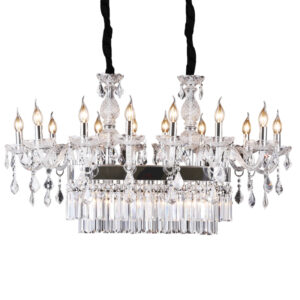 Stylish crystal dining chandelier modern minimalist home dining room decoration light hotel restaurant transparent lamp SSM-9056 image 1