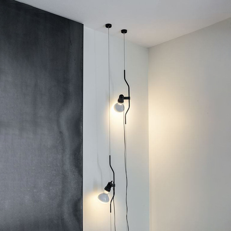 Italian Living Room Bedroom LED Floor Chandelier Adjustable Height Iron Gallery Decorative for Next Sofa Small Bedside Gallery