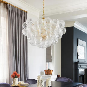 Modern American Style Glass Bubble Ball Chandelier Vintage Villa Living Room Dining Room Bedroom Chandelier Light SSM-3321 image 1
