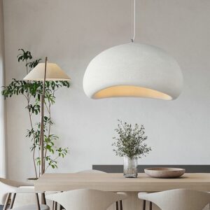 Designer Luxury Pendant Light Semicircle Resin Restaurant Chandelier Living Room Japanese Style Light SSM-0041 image 1