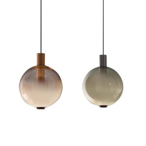 Round post modern light luxury living room glass led pendant light for indoor decoration SSM-3272-01 image 1