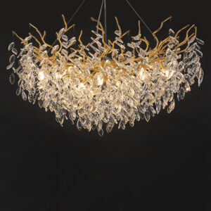 Tree Branch Pendant Lamp Crystal Leaves Fixture Lighting Decoration Home Dining Room Chandelier SSM-6061 image 1