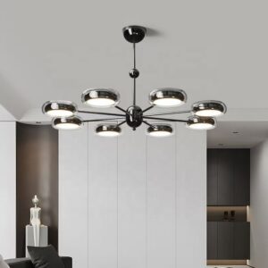 Italian Simple Modern Designer Luxury Decorative Glass Chandelier for Villa Bedroom Living Room SSM-8030-02 image 1