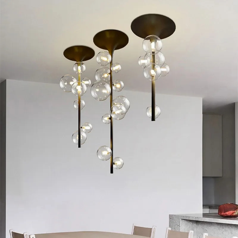 Bubble Lamp Nordic Light Luxury Restaurant bar Modern Creative Personality Commercial Front Desk Ceiling Lamp Chandelier