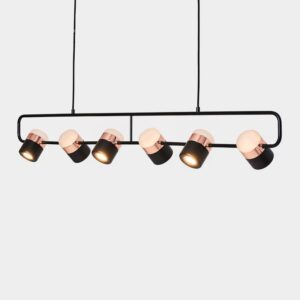 Nordic Modern Chandelier Black Geometric Line Pendant Lighting Retro Living Room Dining Bedroom Chandelier Lamp SSM-8070 image 1