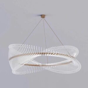 Modern Light Luxury Living Room Lamp 2024 New Dining Room Bedroom Nordic Simple Designer Model Room Creative Chandelier SSM-8107 image 1