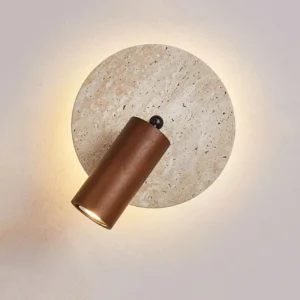 2024 New Wabi Sabi Living Room Decoration Bedside Light Study Room Wall with Switch Rotating Bedhead Reading Wall Lamp SSM-2252 image 1