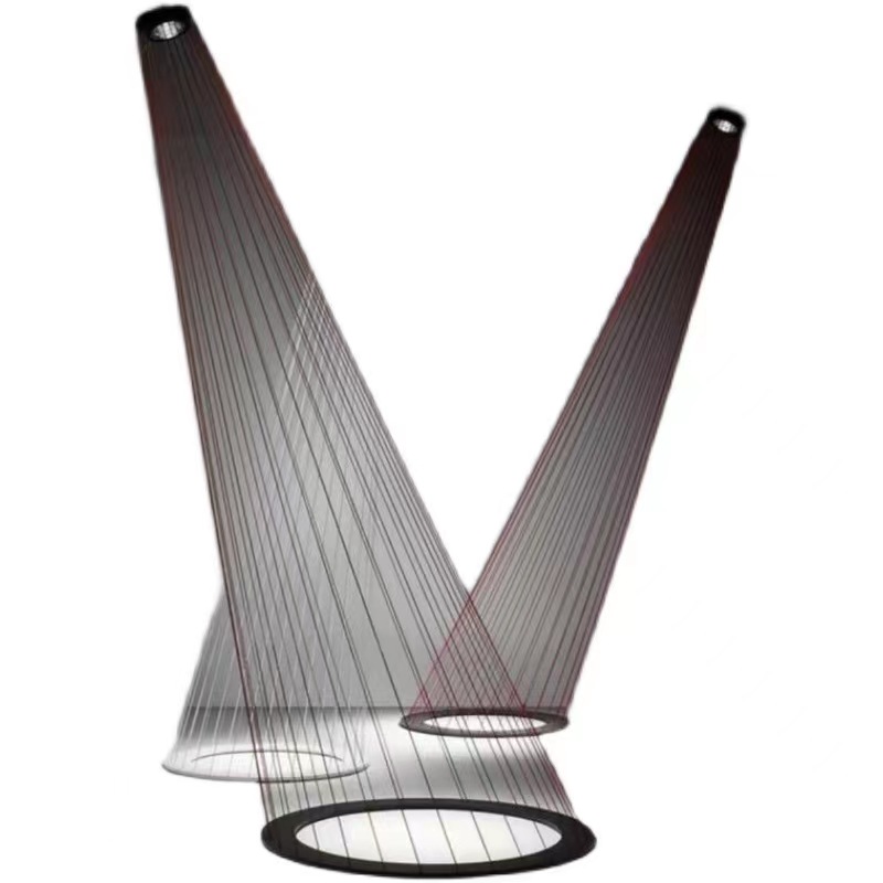 Nordic Minimalist Line Simple Design Art Living Room Chandelier